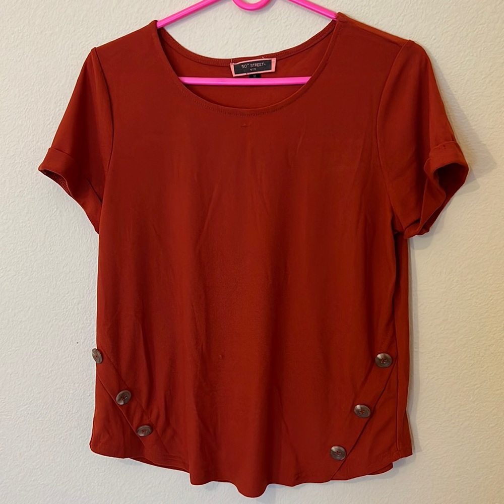 50th Street Orange Blouse